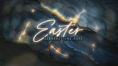 Easter: Resurrecting Hope branding church graphics design easter graphic design hope illustration logo resurrection sermon series vector
