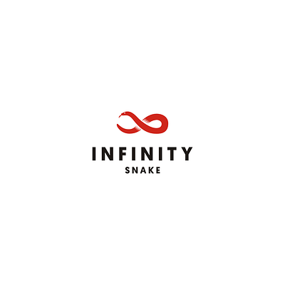 infinity snake logo design animal black bold design eight infinity logo logo design loop minimal minimalist red snake symbol