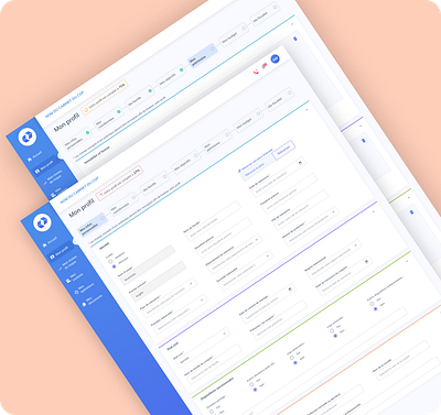 Parcours profile patrimoine Nexus design desktop graphic design ui ux