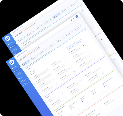 Parcours profile patrimoine Nexus design desktop graphic design ui ux