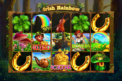 Game reels development for the online slot game "Irish Rainbow" caino art casio design design digital art gambling gambling art gambling design game art game design graphic design irish game irish slot irish themed slot design slot game art slot game design ui ui art ui design