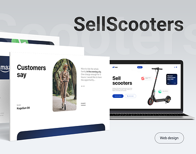 Sell Scooters Landing Page adobe photoshop figma landing page landing page design typography ui user experience user interface ux web design web site