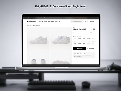 Daily UI 012 - "E-Commerce Shop" dailyui ui