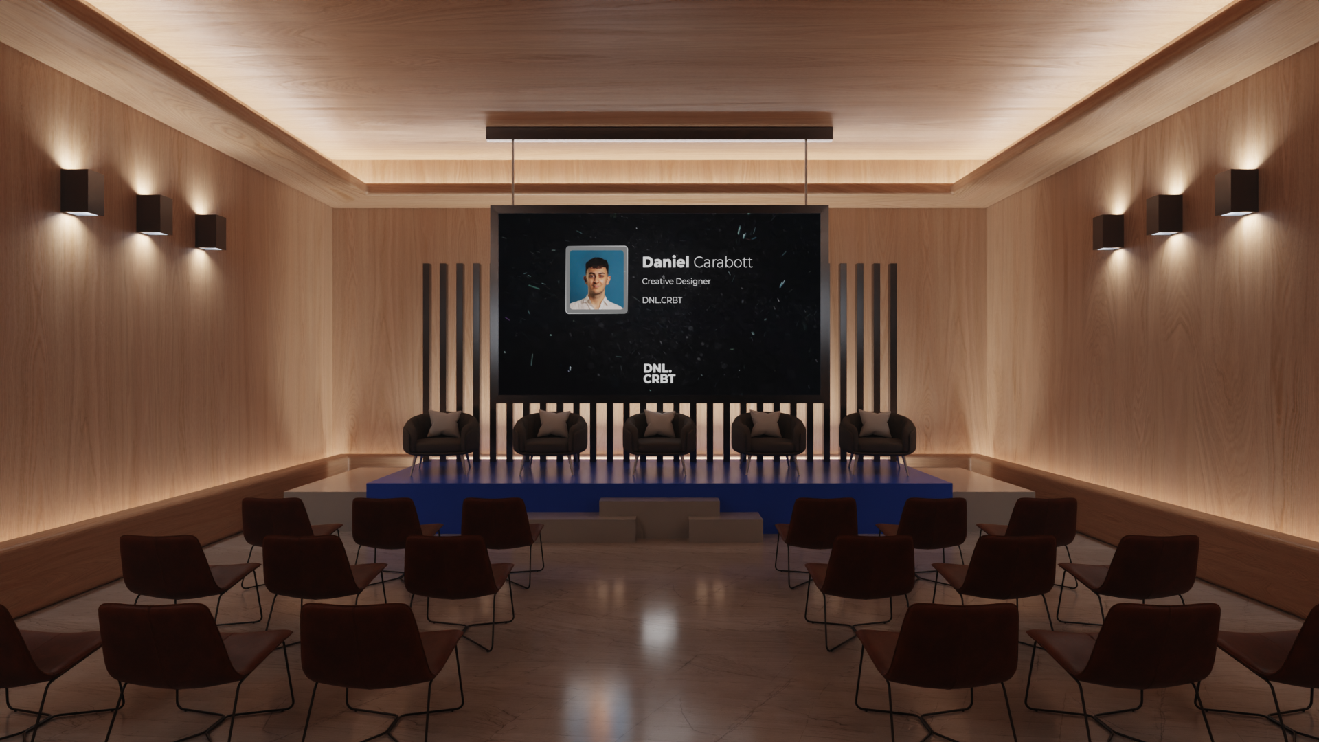 Conference Room | 3D 3d 3d art blender cycles design graphic design lighting modelling motion graphics render screen stage ux visuals wood
