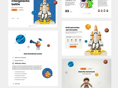AstroBrawl 3d animation branding graphic design logo motion graphics ui