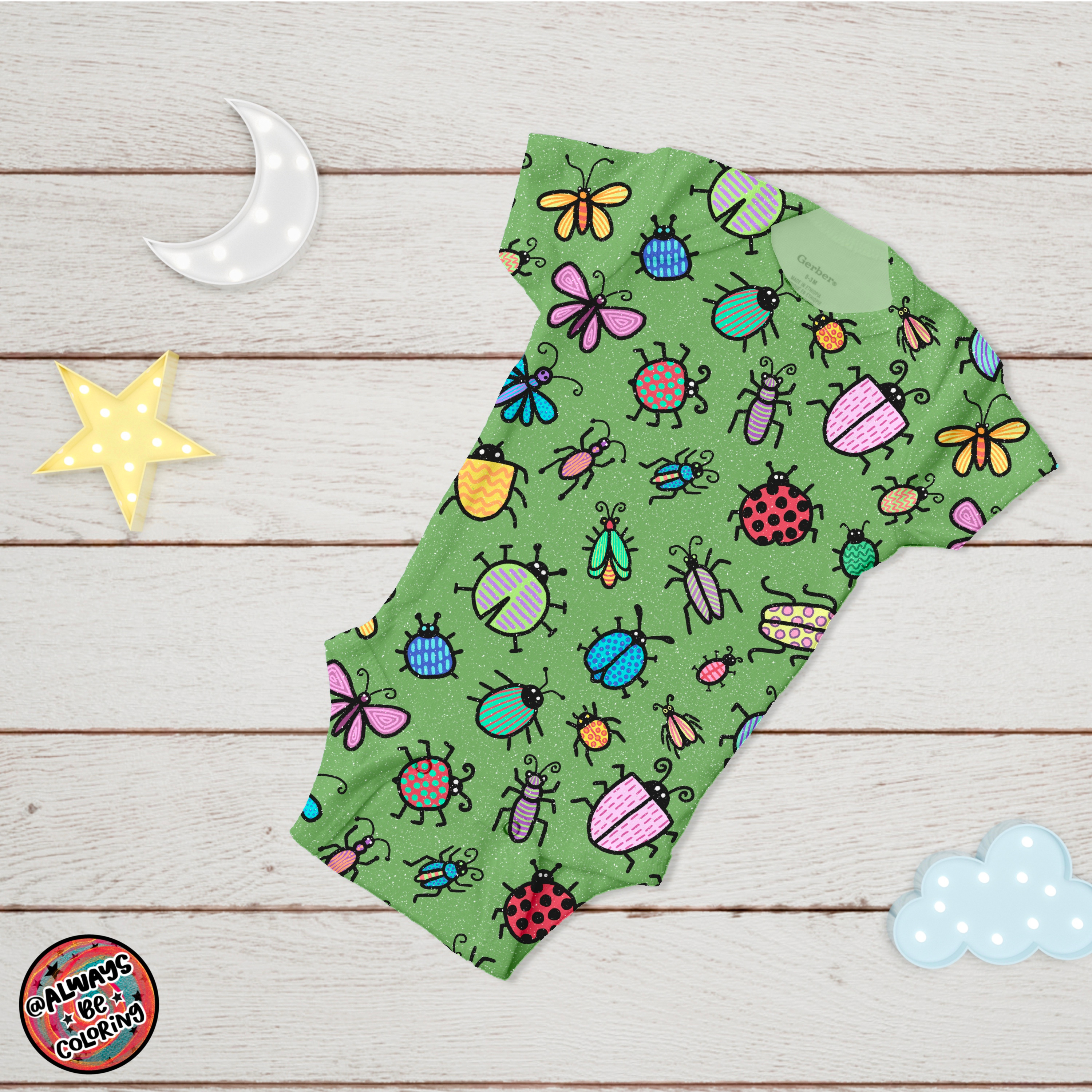 Spring Bugs Collection alwaysbecoloring bugs design graphic design illustration insects pattern pattern design procreate seamless pattern