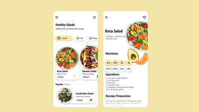 Healthy Recipes | UI Design ui