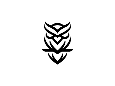 Elegant Owl Logo animal animal logo bird bird logo design finance icon iconic owl illustration logo logo design logodesign lowl logo minimal minimalist logo owl