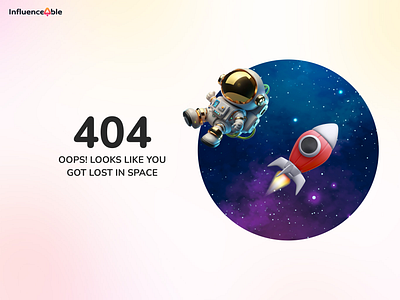 Influenceable 404 app code 404 missing page space website