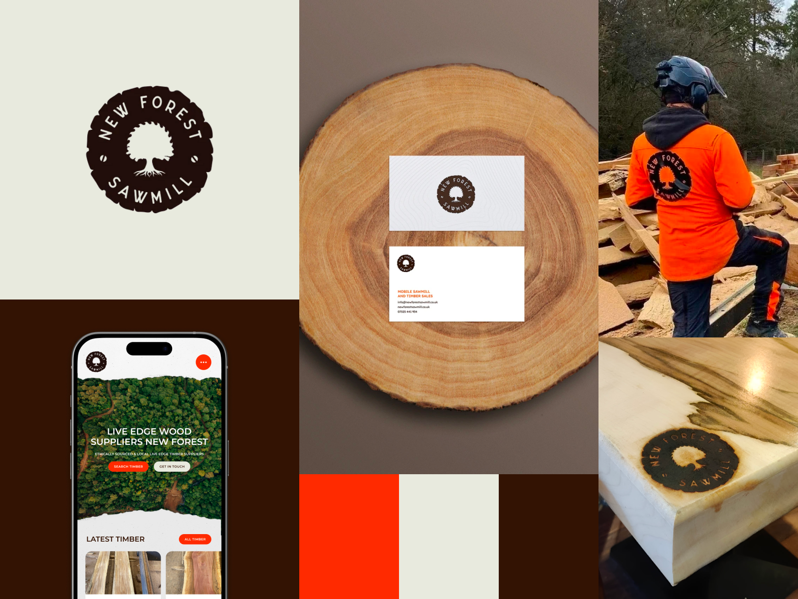 New Forest Sawmill - Branding Identity brand identity branding graphic design graphic designer dorset logo design sam hodson design samhodsondesign sawmill the new forest web design