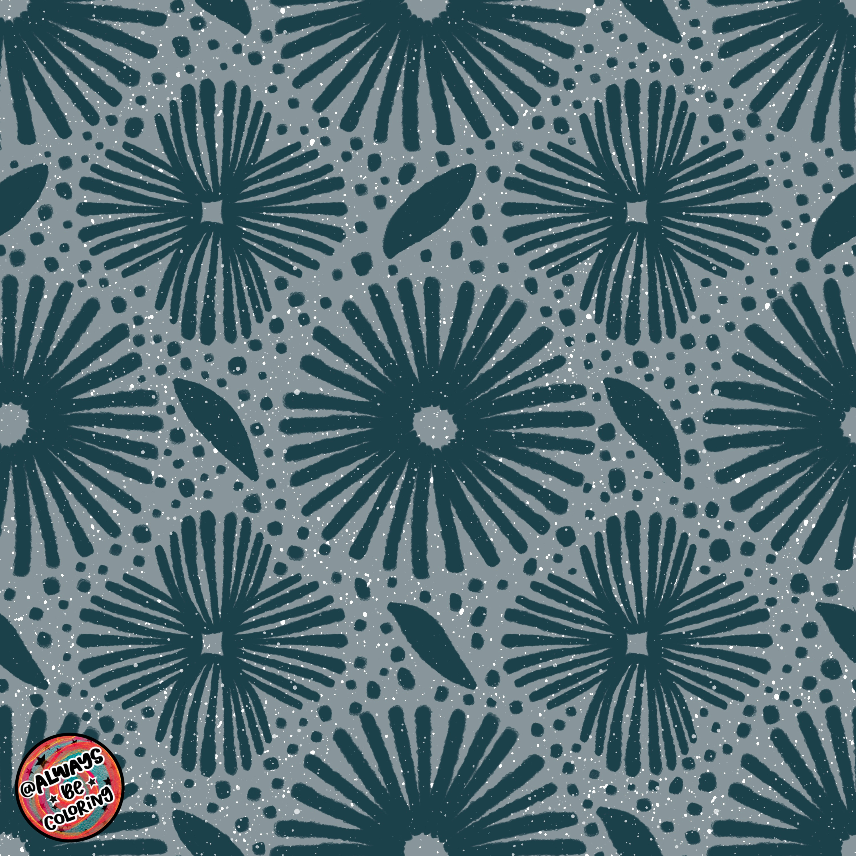 Linocut Inspired Patterns alwaysbecoloring design graphic design illustration pattern pattern design procreate