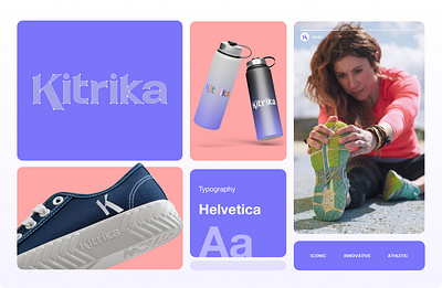 Kitrika | logo and brand identity for a women's sneaker brand brand identity branding illustration logo branding logo design sneaker ui women women branding women shoe women sneaker women sports