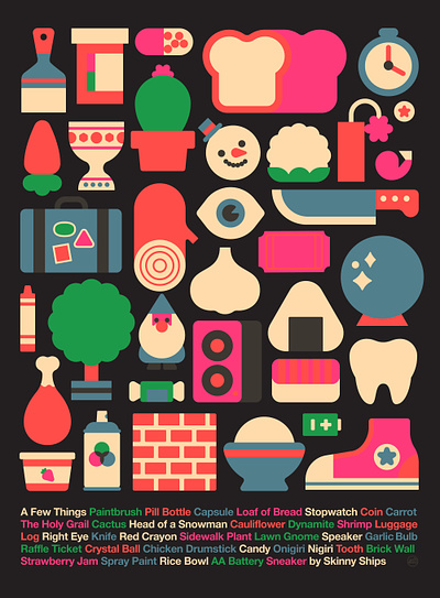 A Few Things colors graphic design icons illustration