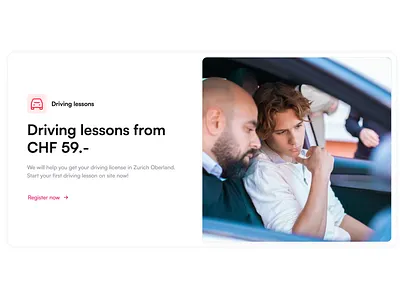 Driving School Website animation design graphic design motion graphics ui user experience userinterface webflow
