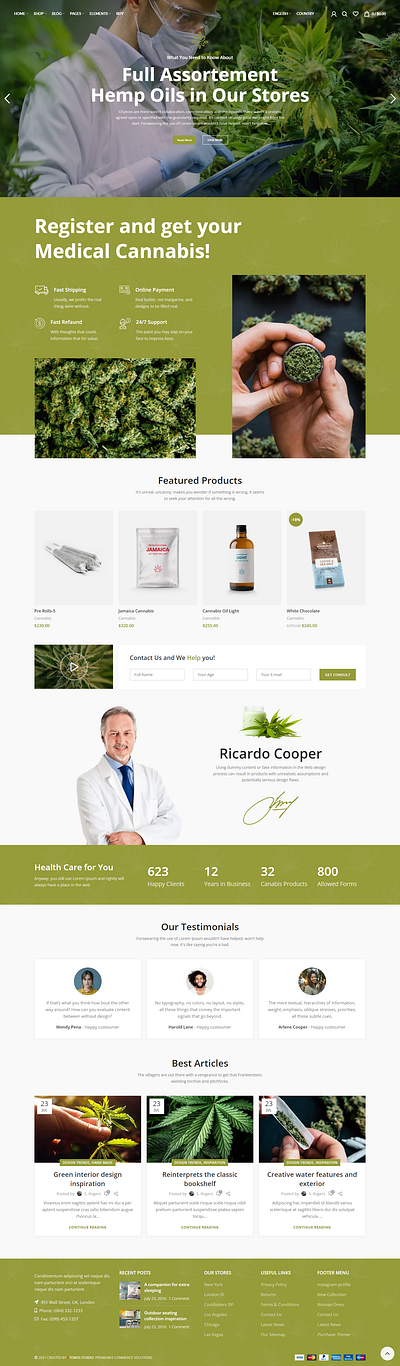 Medical Marijuana Website medical marijuana website wordpress website