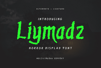 Liymadz - Horror Display Font handwriting