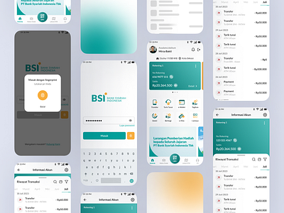 Redesign Bank Syariah Indonesia 3d app bank branding bsi design education finance fintech freelance gold green illustration indonesia logo mobile money syaria ui ux