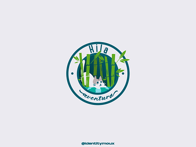 Kila Aventura Logo brand branding cat design graphic design illustration kila logo logofolio nature river vector