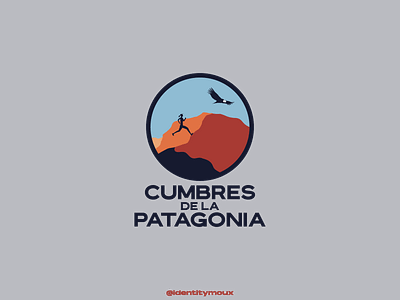 Cumbres de la Patagonia Logo brand branding cumbres design graphic design hill illustration logo logofolio nature patagonia runner trail trailrunning vector