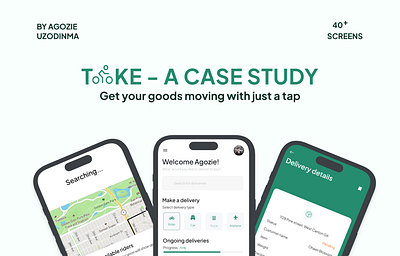 Case Study - Delivery Mobile App app delivery app logo product design ui uiux