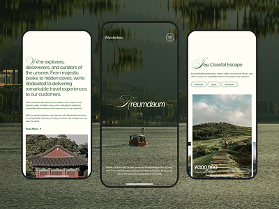 Wandertrex - Responsive Website adventure agency clean design holiday homepage interface landing page landing page design responsive travel travel agency ui ui design uiux vacation web web design website website design