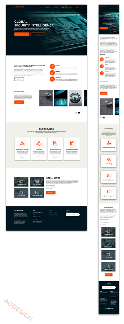 Agency Landing Page Ui - Responsive design agency design product design responsive design ui uiux