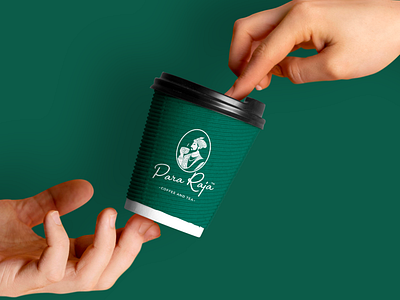 Para Raja Logo Design branding branding design coffee brand coffee branding coffee cup coffee cup design logo logo design mockup mockup design packaging packaging design tea branding