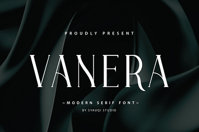 Vanera - Modern Serif Font branding design fashion font graphic design invitations lettering logo packaging serif