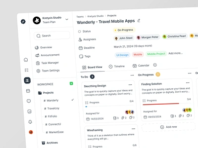 WorkWise - Productivity Dashboard dashboard dashboard ui design manage task productivity productivity dashboard productivity ui progress monitoring progress task task dashboard task manager task tracking ui design uiux user friendly interface website