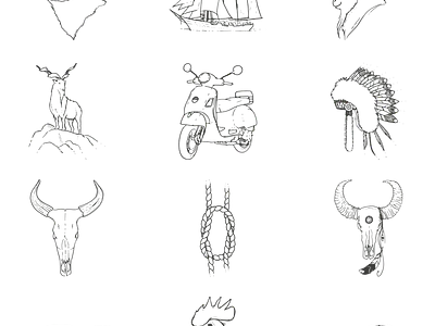 Illusion-hand-drawn-collection graphic design photoshop