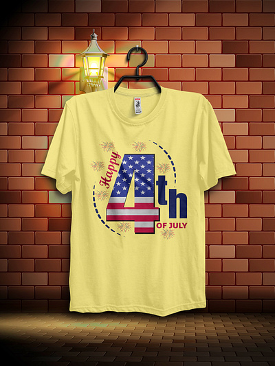 04th July T shirt Design retro vintage t shirt design