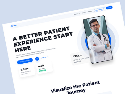 Clinic SaaS landing page app clinic healthcare landingpage saas ui webapp webdesign