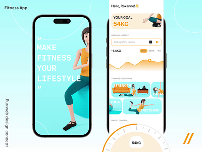 Fitness Mobile iOS App android app design dashboard design fitness interface ios mobile mobile app product design sport start up ui user interface ux workout