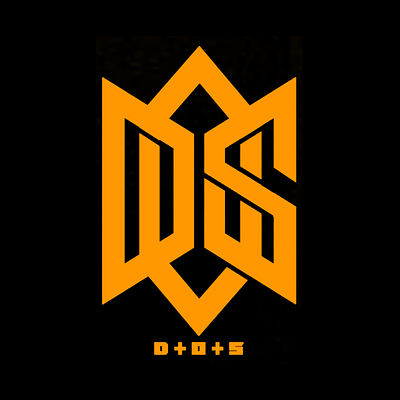 Monogram logo of DOS graphic design logo