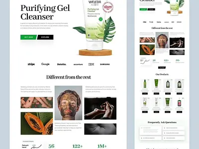 Nature Gel harbal products nature gel ui usa ux web design web development