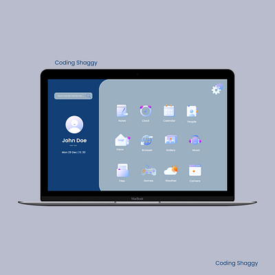 Dashboard Menu Screen UI branding codinglife dashboard screen design graphic design illustration logo ui uiuxdesign vector webdesign