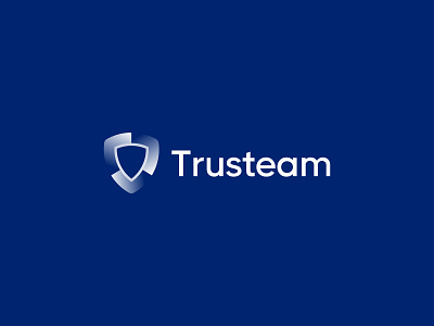 Trusteam Logo abstract app logo brand identity branding business company creative graphic design guard logo logo logo design logo designer modern logo power privacy protection safe security logo shield