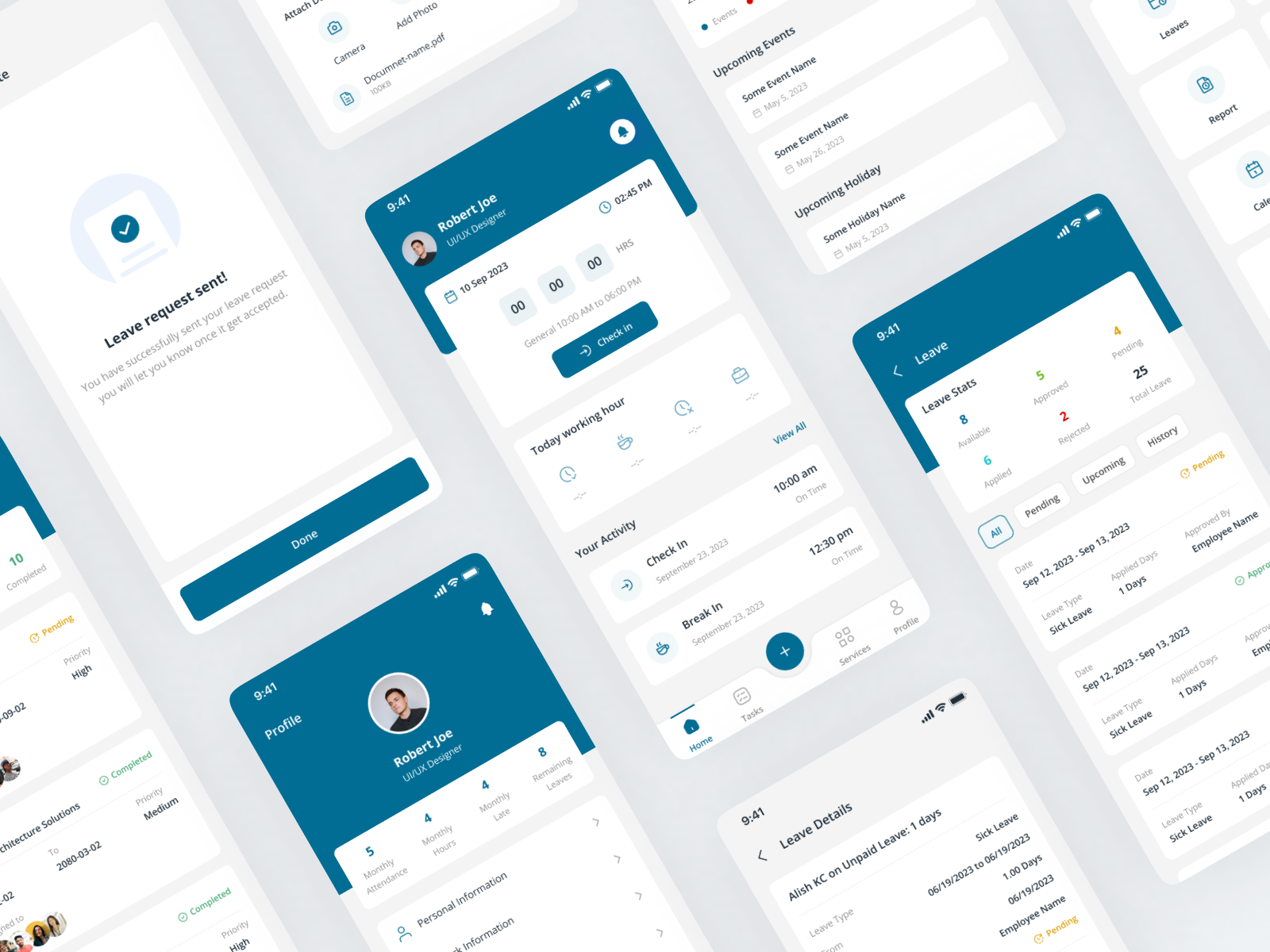 HR Attendance App by Alish KC on Dribbble