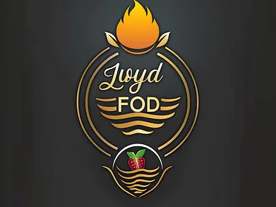 Modern minimalist logo with golden color branding creative logo design fiverr graphic design illustration logo logo design logo maker