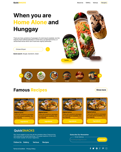 Quicksnacks 3d animation branding design graphic design illustration logo motion graphics skin po ui uiux web design