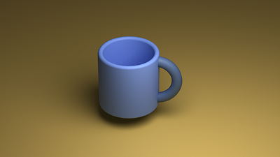 Mug in Blender 3d 3ddesign 3ddesigning animation beginner blender blender3d color design dribbble graphic design mug vector zbrush