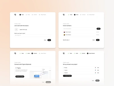 Marathon Onboarding figma get started onboarding stepper ui ux