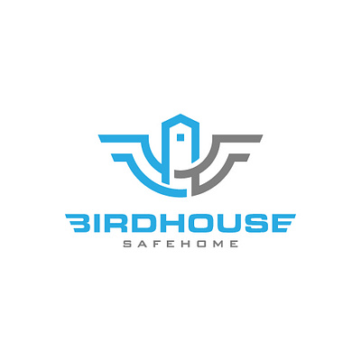 BirdHouse Logo Design bird eagle logo house logo safe house safe logo