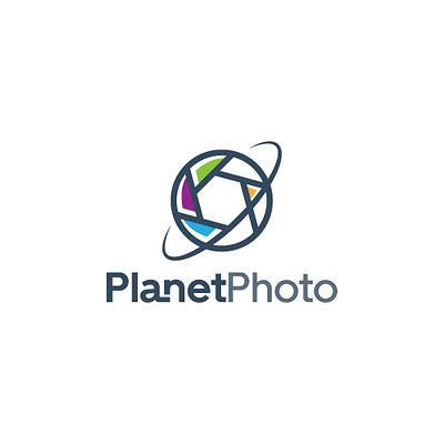 Planet Photo Logo logo design photo logo photography logo planet logo space logo video logo