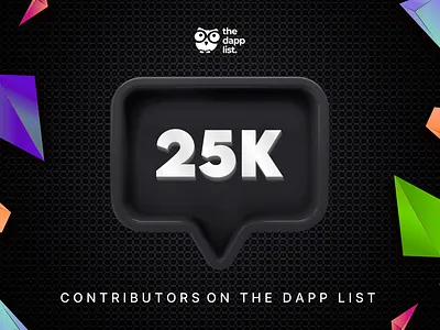 25K contributors blockchain community members contributors design followers graphic design increase increase in followers social media design social media post web3