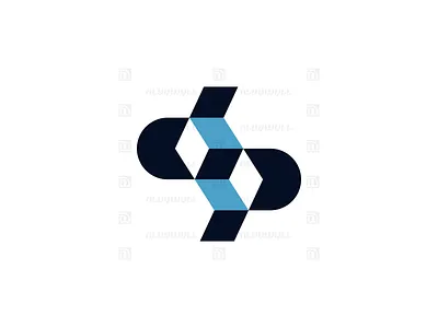 Letter DP Box Logo For Sale 3d ambigram art box branding cube d design dp flat graphic design hexagon initial letter logo minimal monogram p sale vector