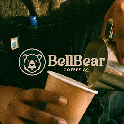 BellBear Logo animal animal logo bear bear logo bell brand branding coffee design icon illustration limitless logo logo design logotype mark symbol
