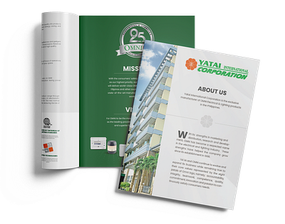 Company Profile branding brochure business graphic design report typography