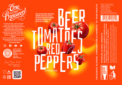 Packaging, label tomato beer branding design graphic design logo packaging design