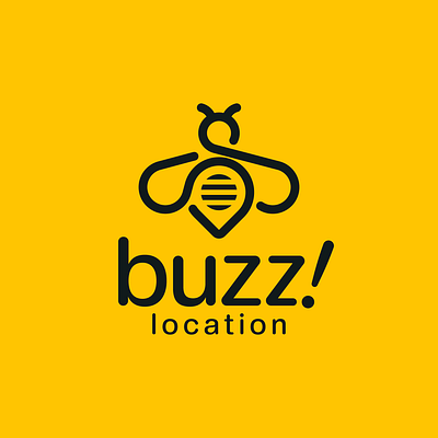 Buzz! Location Logo animal animal logo bee bee logo brand branding design icon illustration limitless location logo logo design logotype mark symbol